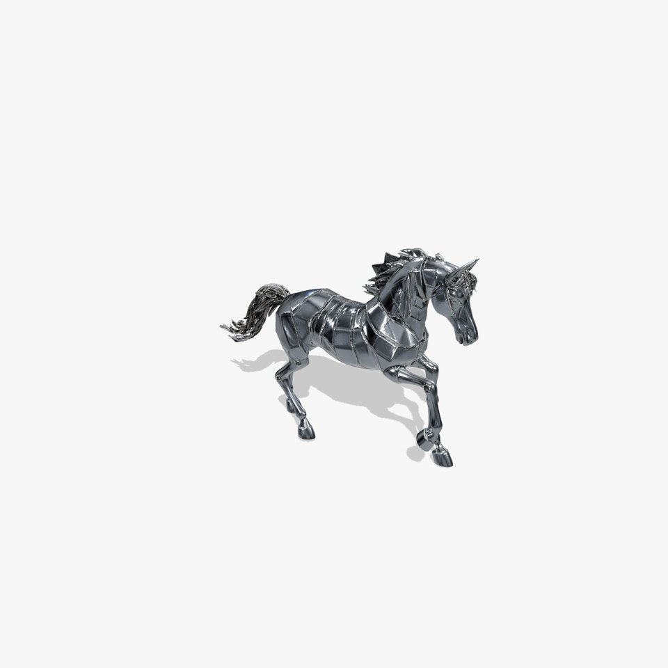 Silver Mechanical Horse model pack
